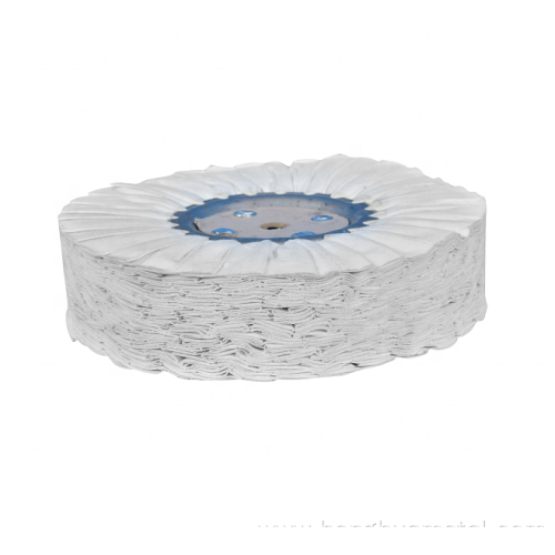 WHITE BUFFING WHEEL FOR STAINLESS STEEL OR ALUMINUM